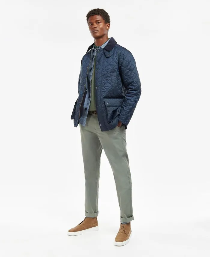 Ashby Quilted Jacket Olive Men Barbour Quilted Jackets