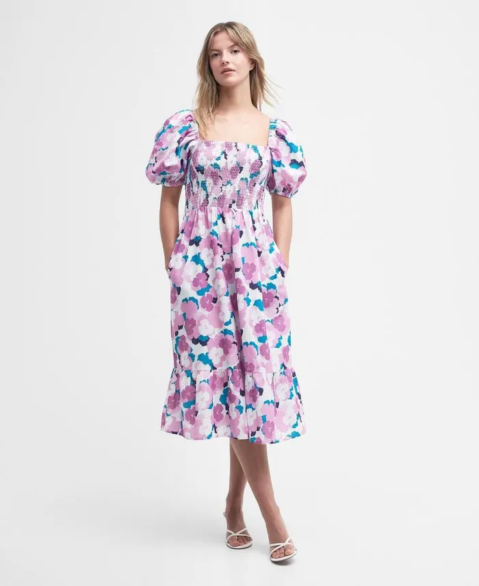 Ashfield Midi Dress Classic Multi Women Barbour Dresses and Skirts