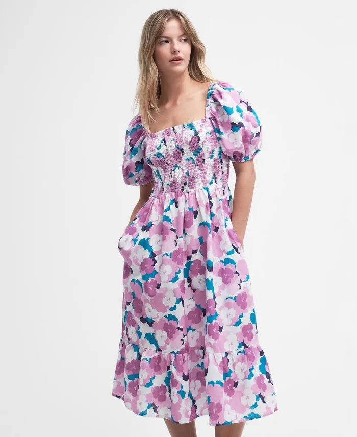 Ashfield Midi Dress Classic Multi Women Barbour Dresses and Skirts