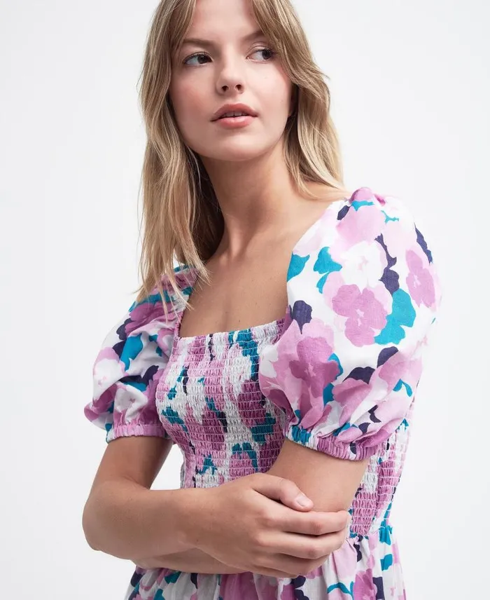 Ashfield Midi Dress Classic Multi Women Barbour Dresses and Skirts