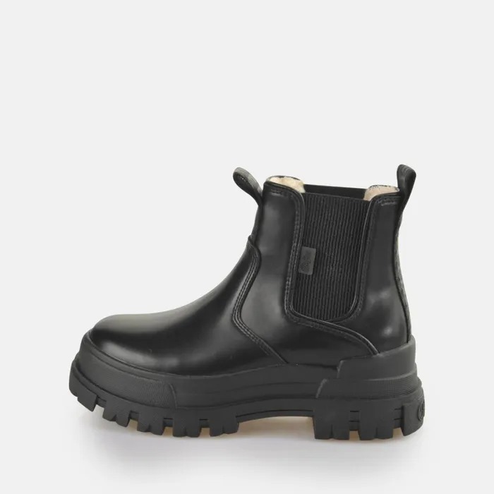 Aspha Chelsea Warm Black Buffalo Boots and AnkleBoots Aspha Chelsea Warm Black Buffalo Boots and AnkleBoots