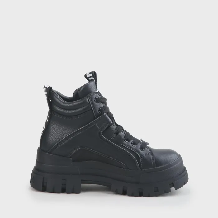 Aspha Nc Mid Black Buffalo Boots and AnkleBoots