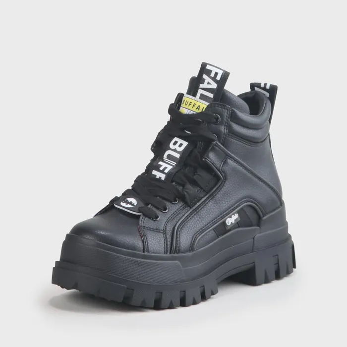 Aspha Nc Mid Black Buffalo Boots and AnkleBoots