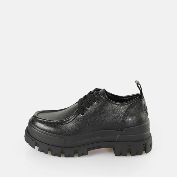 Aspha Wallaby Bs Black Buffalo LaceUps and Loafer