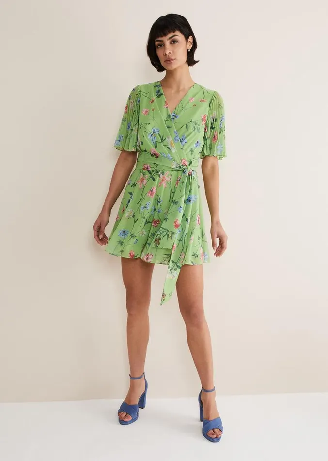 Astoria Floral Playsuit Greenmulti Women Phase Eight Dresses