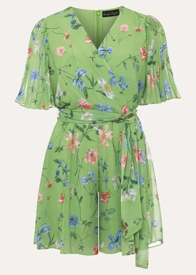 Astoria Floral Playsuit Greenmulti Women Phase Eight Dresses