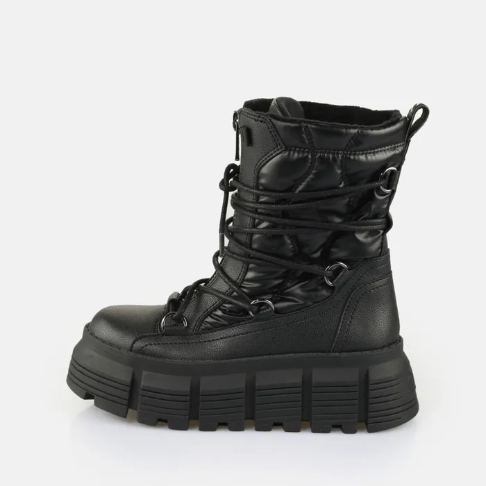 Ava Puffer Hike Black Buffalo Boots and AnkleBoots
