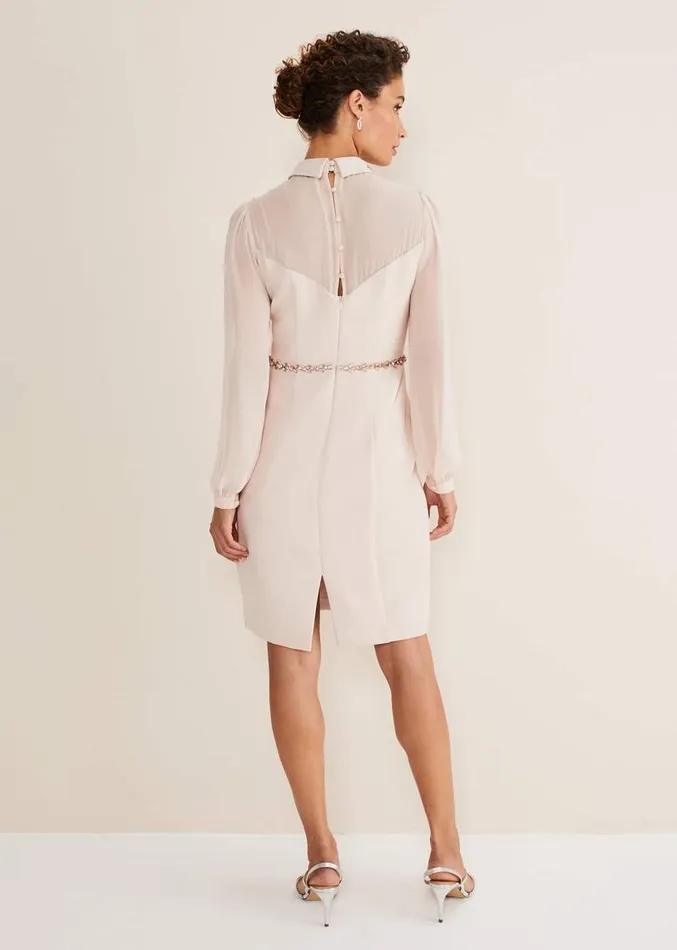 Avah Embellished Fitted Dress Cameo Women Phase Eight Dresses
