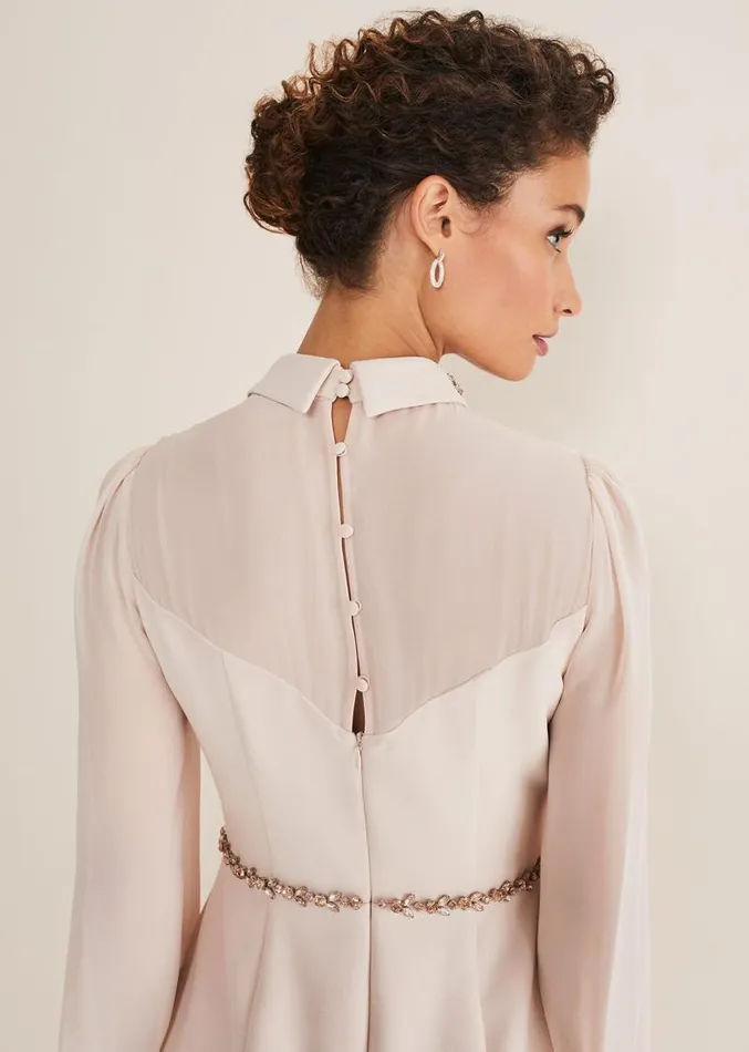 Avah Embellished Fitted Dress Cameo Women Phase Eight Dresses