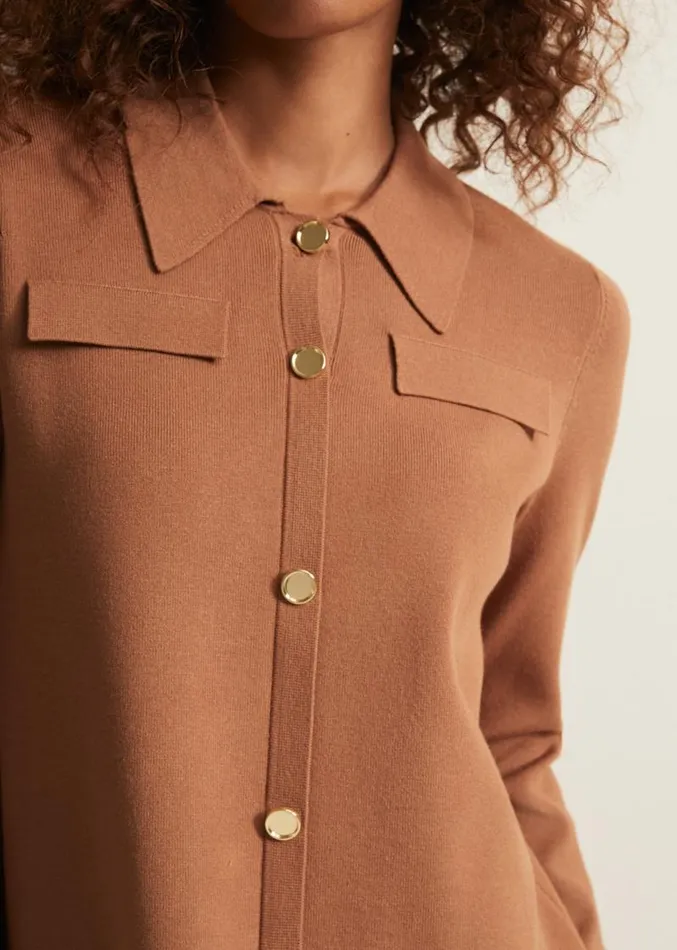 Azealia Fine Knit Tunic Mini Dress Camel Women Phase Eight Dresses