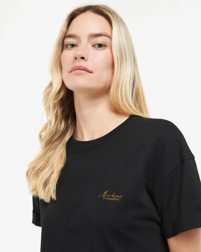 BIntl Alonso TShirt Classic Black Women Barbour TShirts