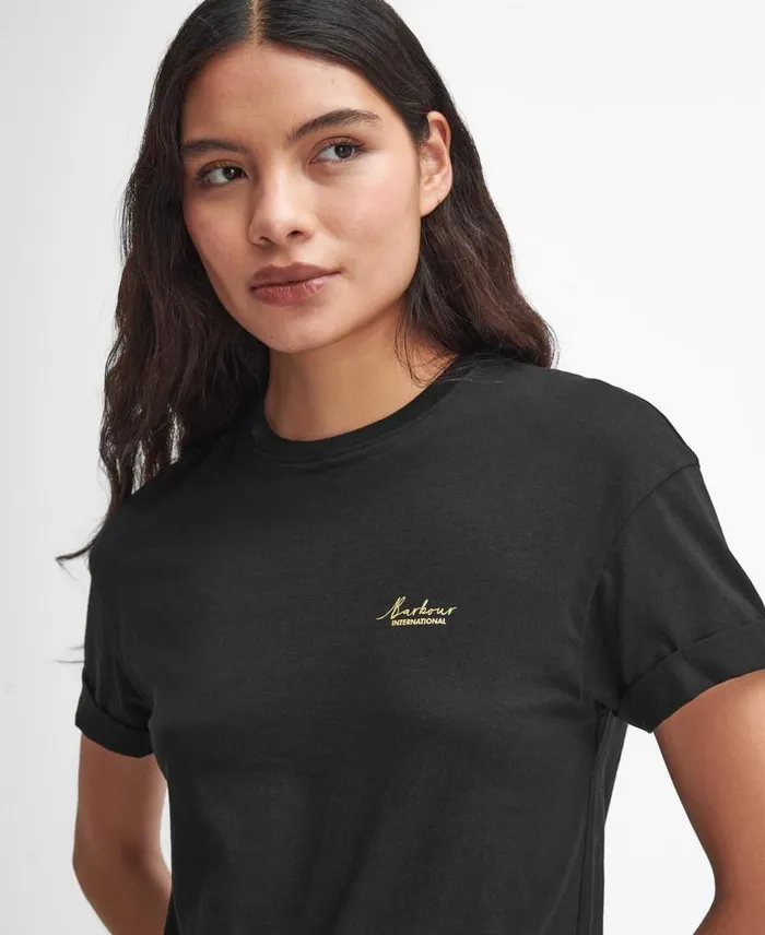 BIntl Alonso TShirt Classic Black Women Barbour TShirts