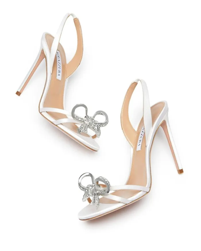 Babe Sandal 105 White Women Aquazzura Sandals