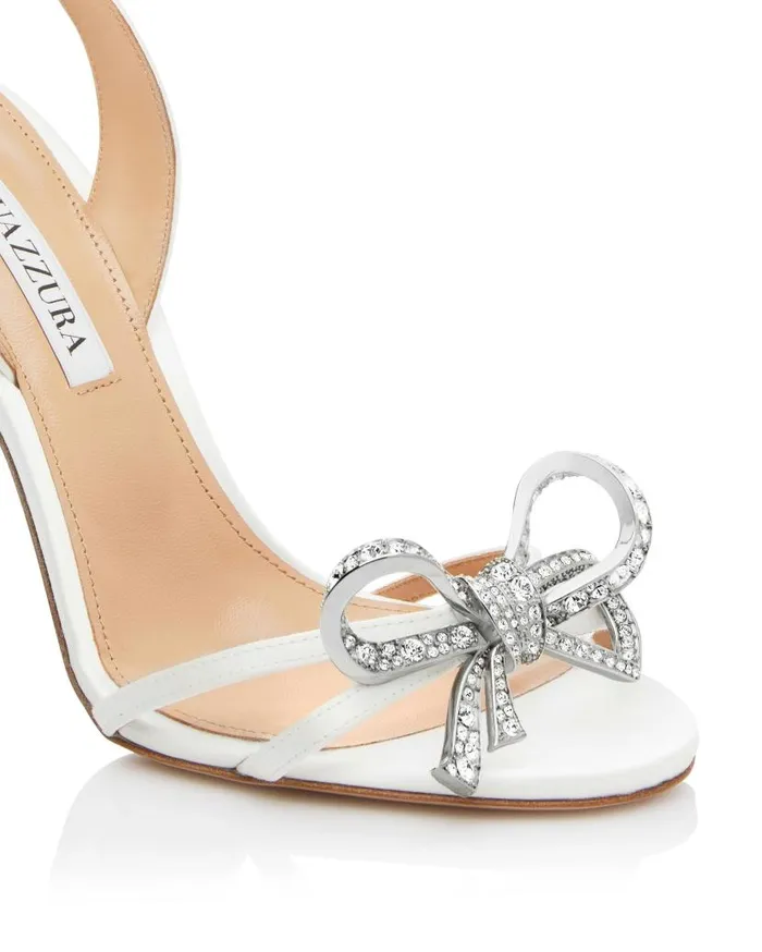 Babe Sandal 105 White Women Aquazzura Sandals
