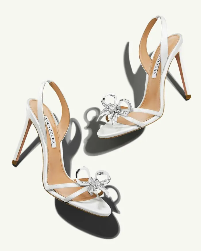Babe Sandal 105 White Women Aquazzura Sandals