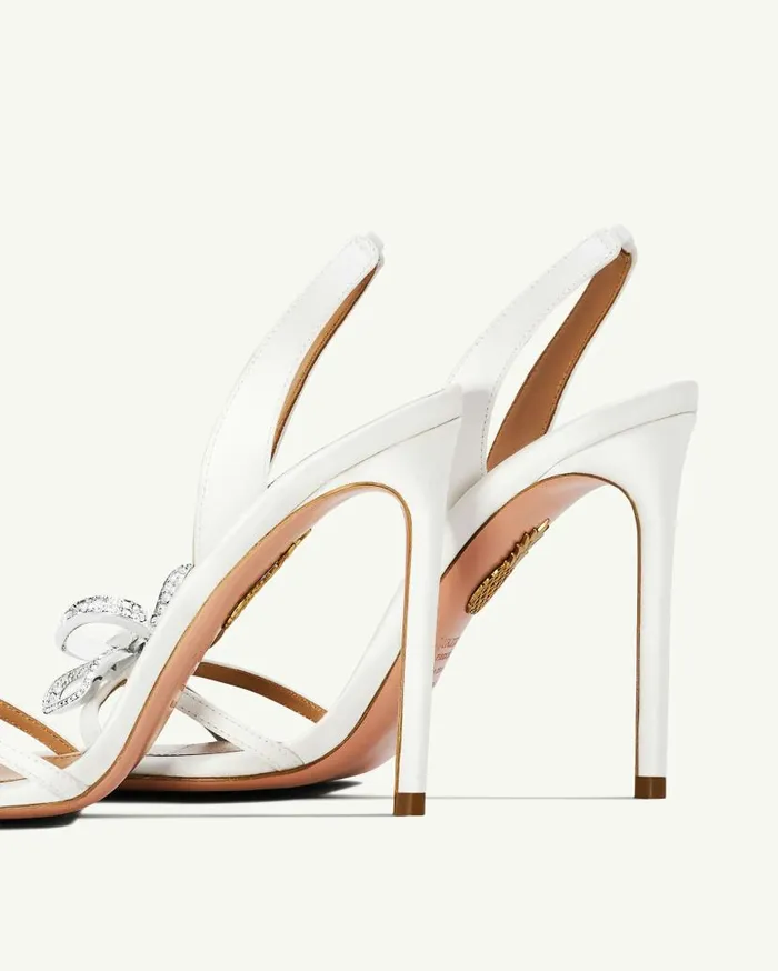 Babe Sandal 105 White Women Aquazzura Sandals