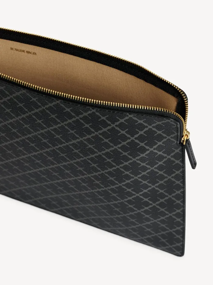 Bags Women By Malene Birger Ivy Laptop Case 16034 Charcoal