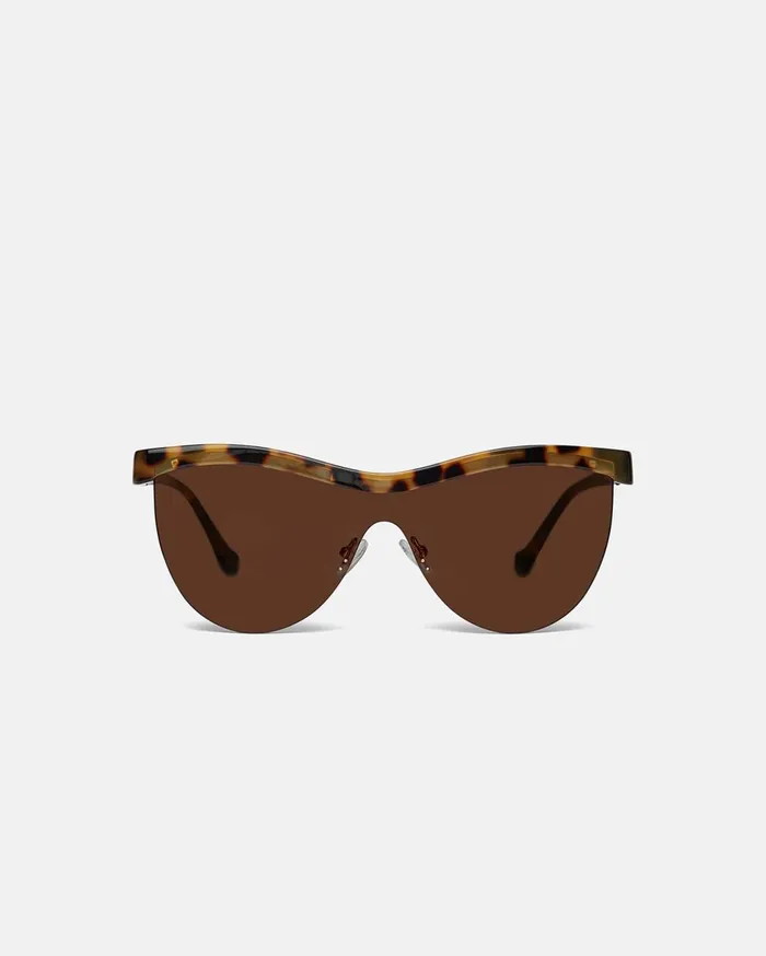 Baya BioPlastic Sunglasses Dark Amber WomenMen Nanushka Eyewear