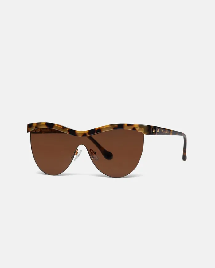 Baya BioPlastic Sunglasses Dark Amber WomenMen Nanushka Eyewear