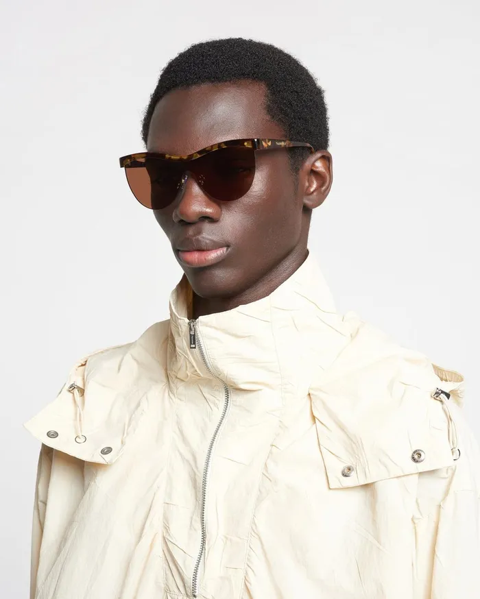 Baya BioPlastic Sunglasses Dark Amber WomenMen Nanushka Eyewear