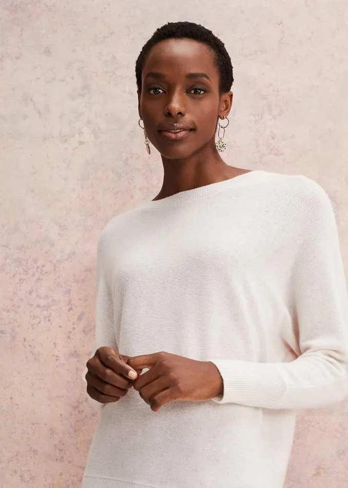 Beatrice Cashmere Jumper Pale Pink Women Phase Eight Knitwear