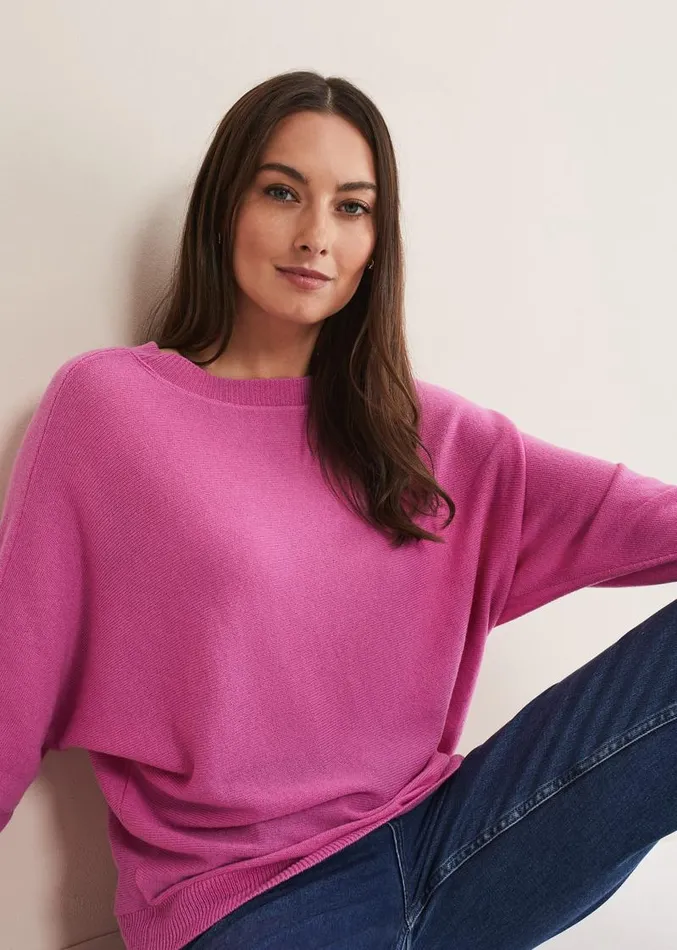 Beatrice Cashmere Jumper Pink Tulip Women Phase Eight Knitwear
