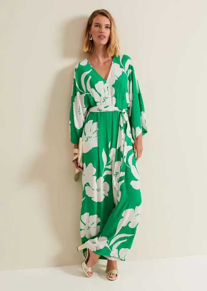 Bernice Print Jumpsuit Multicoloured Women Phase Eight Dresses