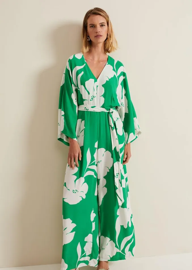 Bernice Print Jumpsuit Multicoloured Women Phase Eight Dresses