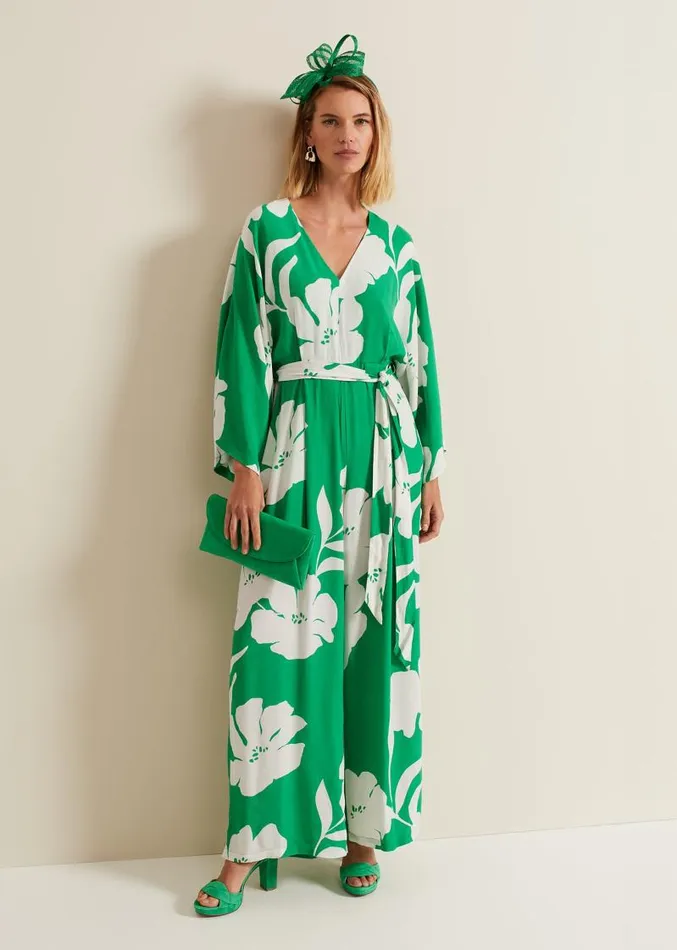 Bernice Print Jumpsuit Multicoloured Women Phase Eight Dresses