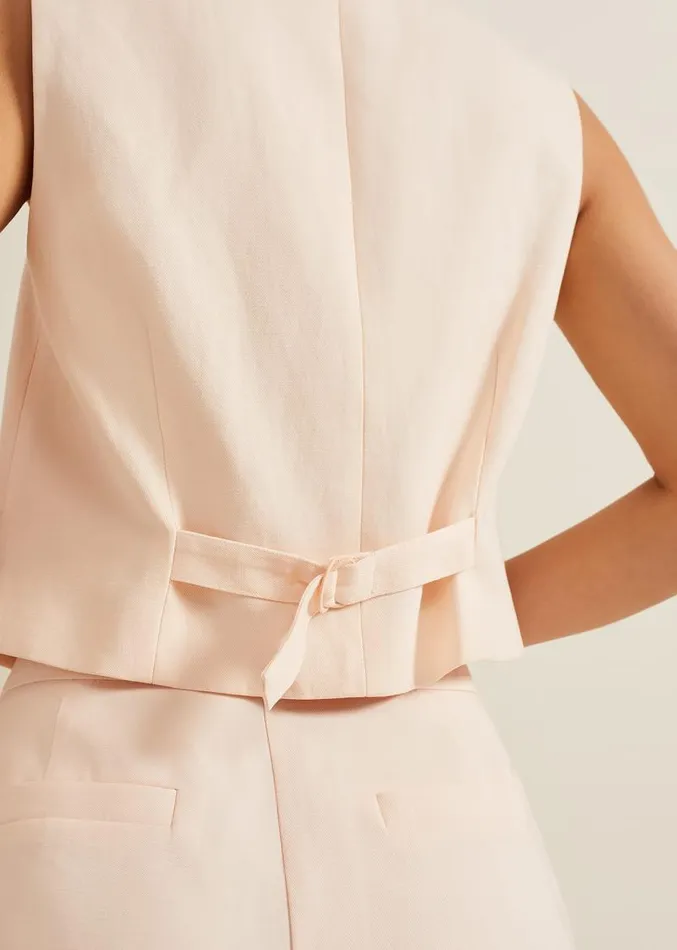 Bianca Peach Waistcoat Coral Women Phase Eight Jackets