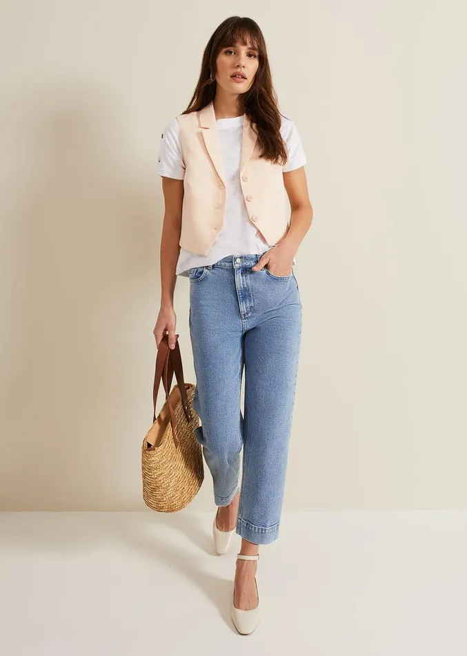 Bianca Peach Waistcoat Coral Women Phase Eight Jackets