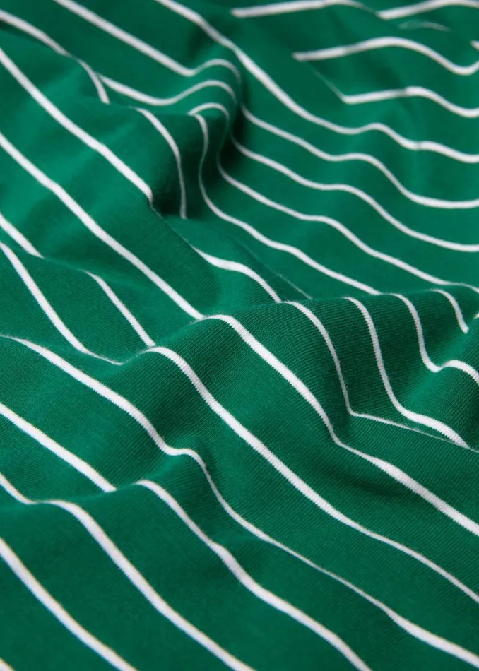 Blutsgeschwister Breton Shirt Let Romance Rule Green Women Tops