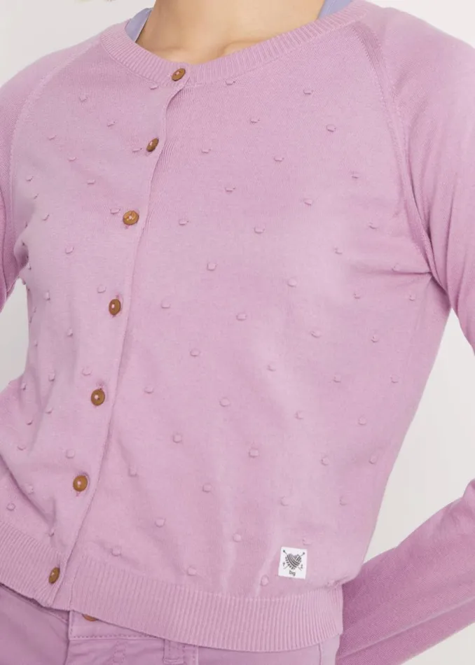 Blutsgeschwister Cardigan Knot Hop Purple Women Cardigans