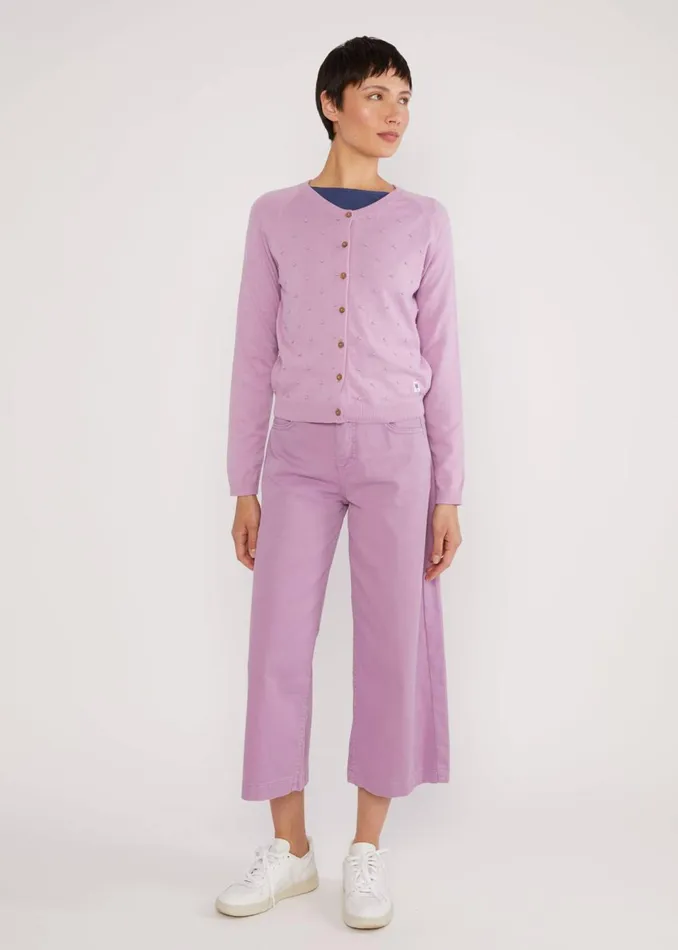 Blutsgeschwister Cardigan Knot Hop Purple Women Cardigans