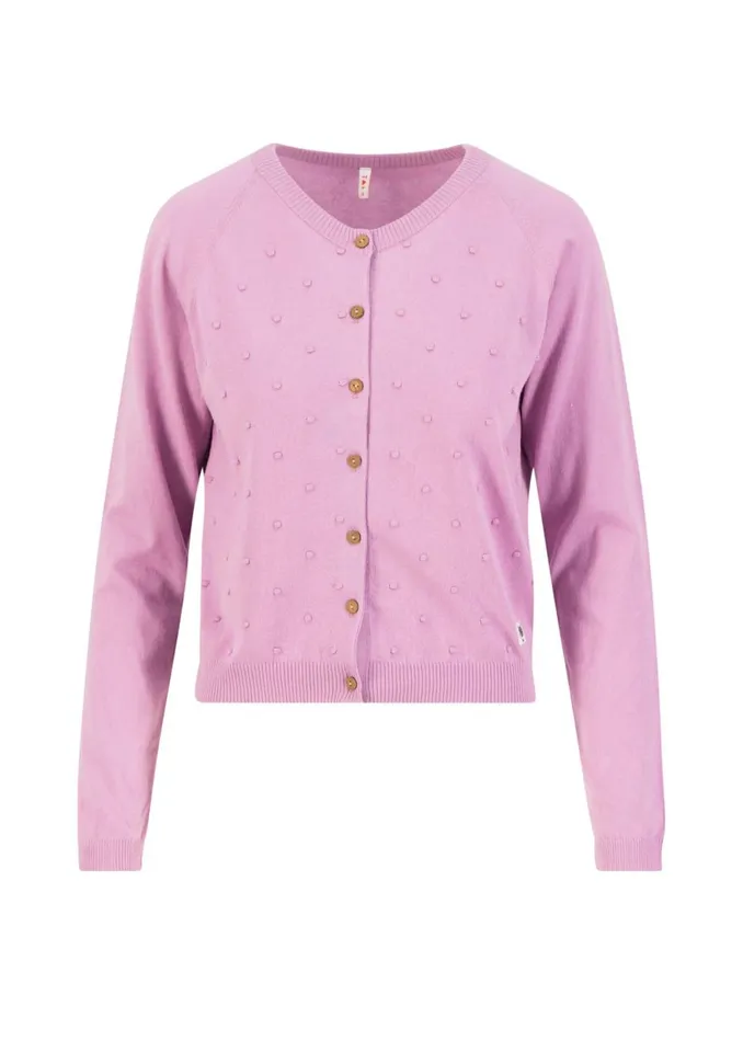 Blutsgeschwister Cardigan Knot Hop Purple Women Cardigans