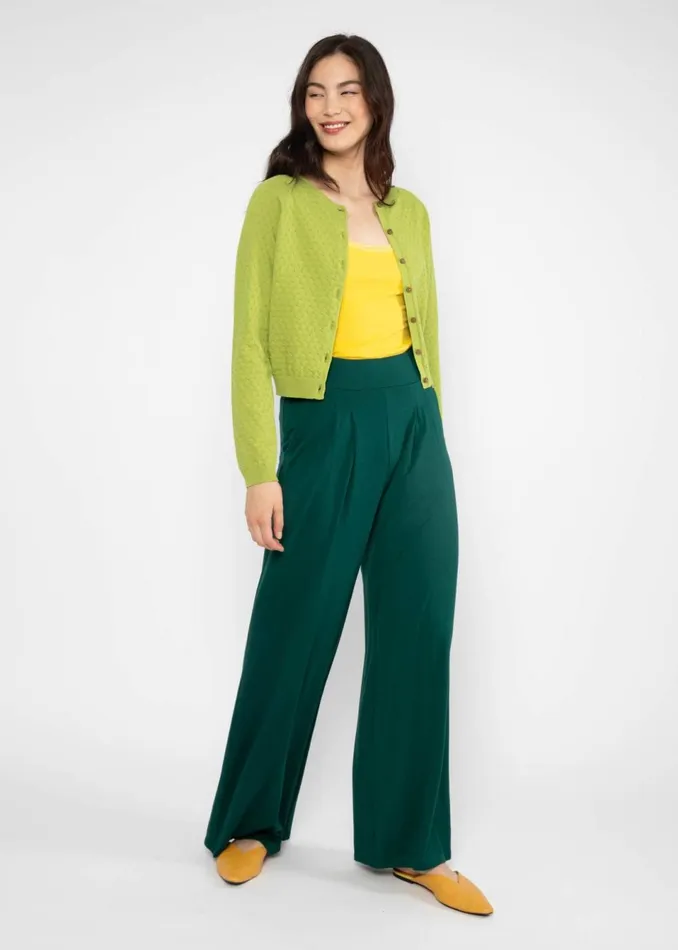 Blutsgeschwister Cardigan Sweet Knit Green Women Cardigans