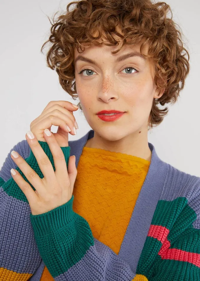Blutsgeschwister Cardigan Yes We Cardy Blue Women Cardigans