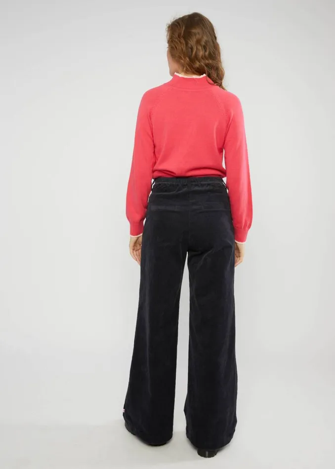 Blutsgeschwister Corduroy Pants Deedericksbockers Black Women Trousers
