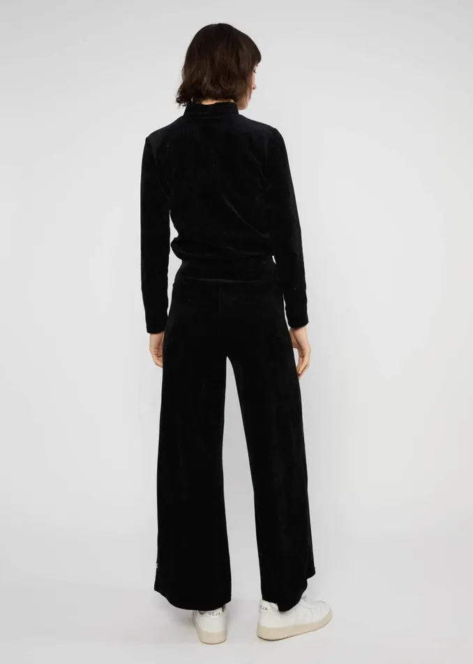 Blutsgeschwister Corduroy Pants Jolly Marleen Black Women Trousers
