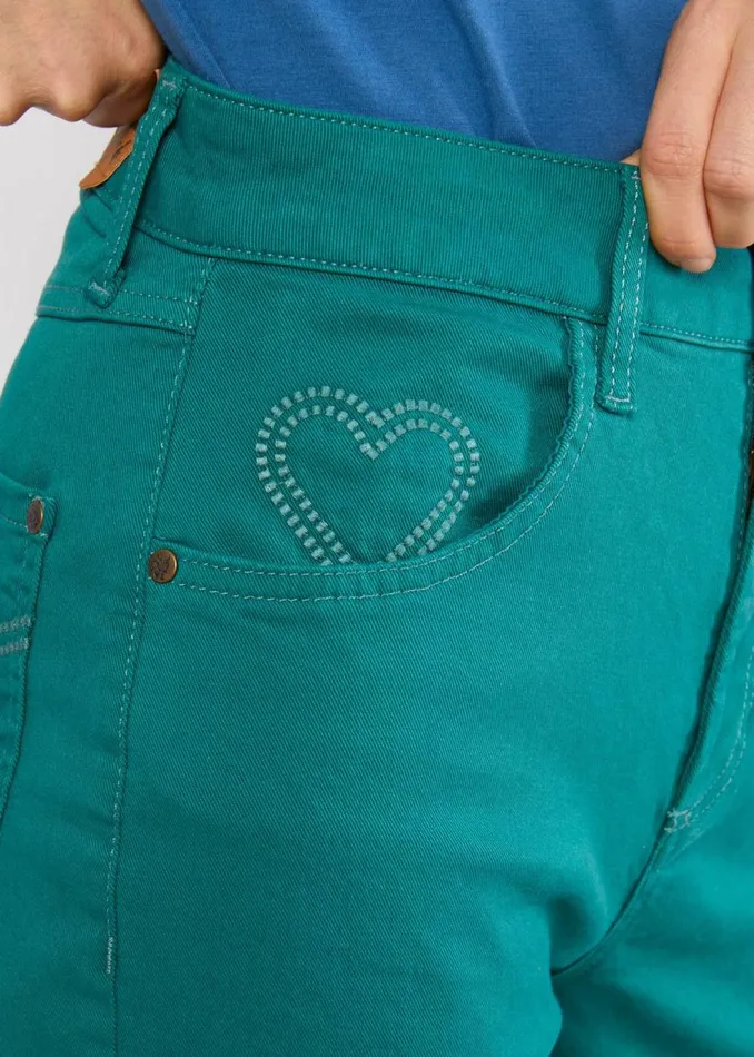 Blutsgeschwister Flares Yes We Flare Green Women Trousers