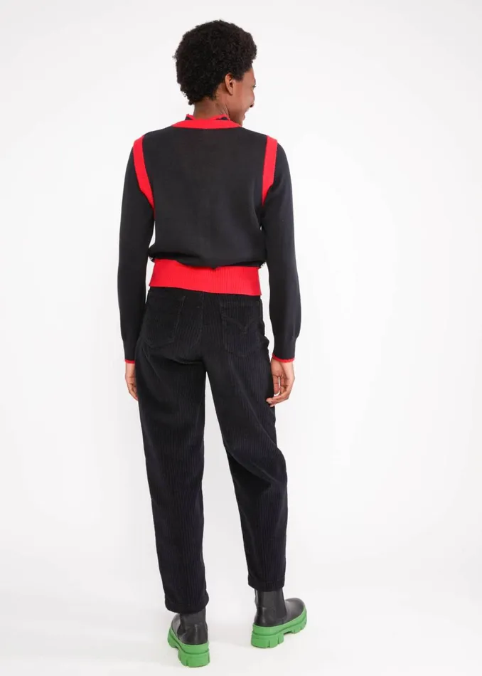 Blutsgeschwister Gilet Storyteller Vest Black Women Cardigans