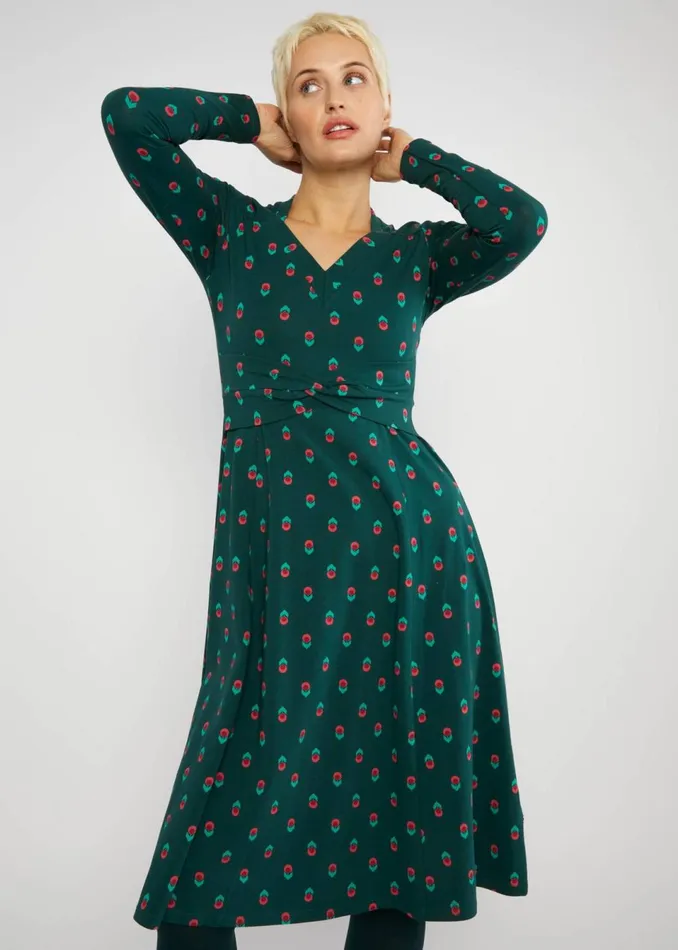 Blutsgeschwister Jersey Dress Shake Rattle And Roll Green Women Dresses