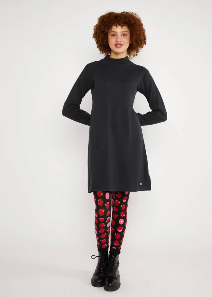 Blutsgeschwister Jumper Dress Straight And Easy Black Women Dresses