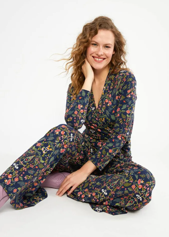 Blutsgeschwister Jumpsuit Hello Fritjes Cozy Blue Women Trousers