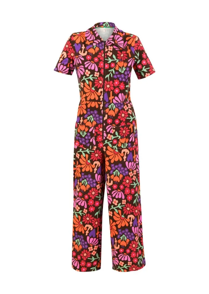 Blutsgeschwister Jumpsuit Rene Love Brown Women Trousers