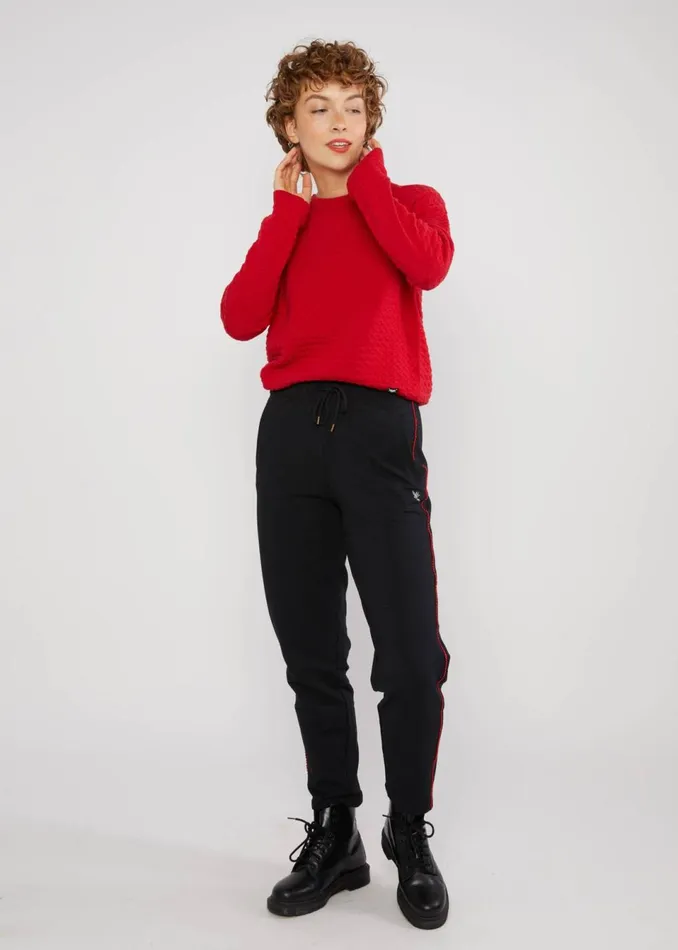 Blutsgeschwister Knitted Jumper Chic Promenade Red Women Knitted Jumpers