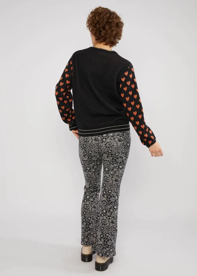 Blutsgeschwister Knitted Jumper Cosy Storyteller Black Women Knitted Jumpers