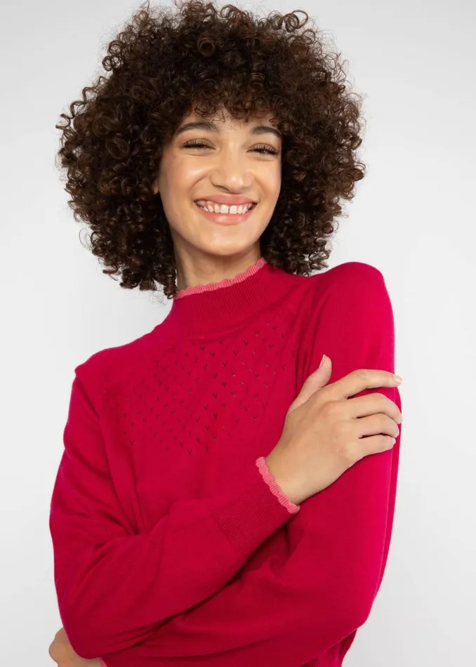Blutsgeschwister Knitted Jumper Delicious Minds Red Women Knitted Jumpers