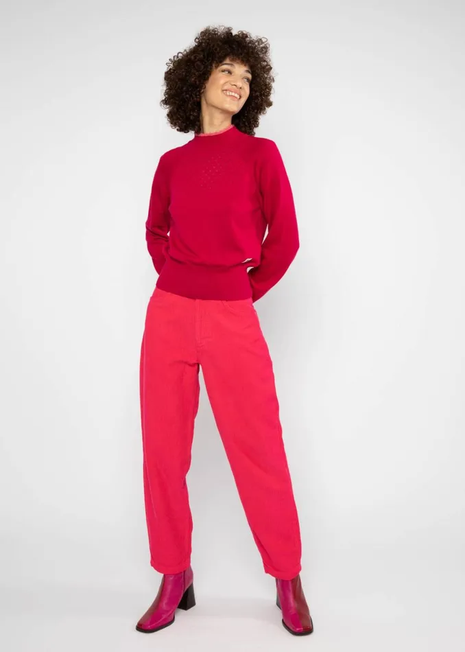 Blutsgeschwister Knitted Jumper Delicious Minds Red Women Knitted Jumpers