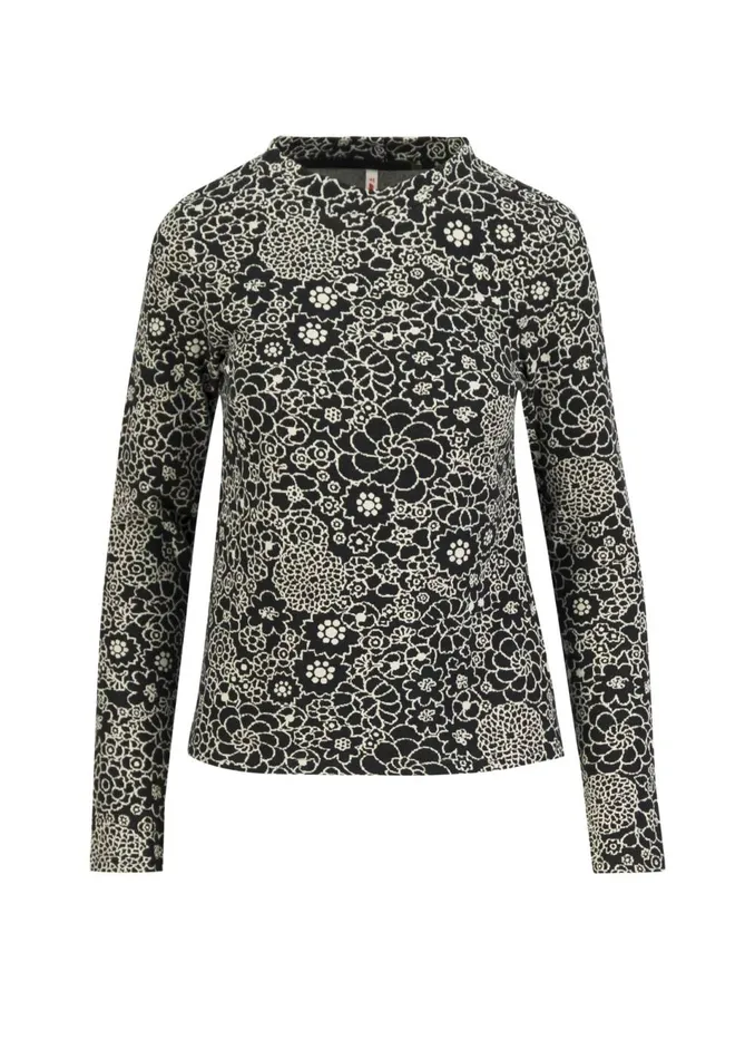 Blutsgeschwister Knitted Top Safe And Warm Turtle Black Women Tops